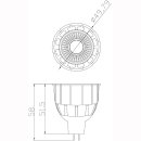 MR16 COB LED 8W 640lm Nichia 36&deg; dimmbar 12V AC/DC