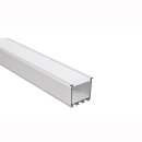 Mikalux LOKOM Profil, Fl&uuml;gelprofil, f&uuml;r doppelte  LED-Streifen, 26x25mm , pro m