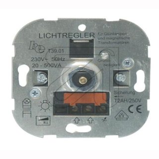 LED Druck-Wechseldimmer, Phasenanschnittdimmer mit 4/6 mm Wellenadapter, 230V, 20  bis 500W