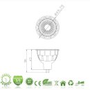 MR16 COB LED 6W - 480lm Luminus Nichia, dimmbar, 12V AC/DC