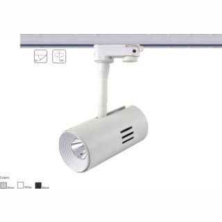 Stromschienenstrahler 15W COB LED  Geh&auml;use wei&szlig; matt 3000K warmwei&szlig; 15&deg;