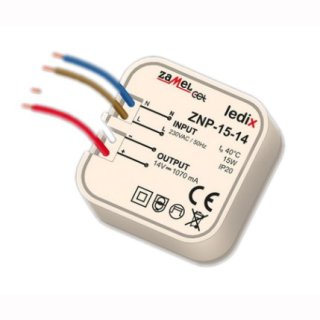 Netzteil f&uuml;r Doseneinbau 14VDC 15W  ZNP-15-14 Ledix ZNP1514