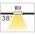 Downlight Spot 30W COB Sharp 38&deg; dimmbar, DA:150mm