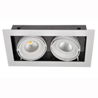 kardanische Deckeneinbaulampe COB 2x30W 38&deg;  neutralwei&szlig; 4000k