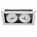 kardanische Deckeneinbaulampe COB 2x30W 38&deg;  neutralwei&szlig; 4000k
