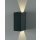 Wandlampe Norma, 2x3W, 3000K, 166lm, dunkelgrau, up&amp;down,  Abstrahlwinkel einstellbar,*** nur noch begrenzte St&uuml;ckzahl!