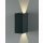 Wandlampe Norma, 2x3W, 3000K, 166lm, dunkelgrau, up&amp;down,  Abstrahlwinkel einstellbar