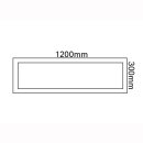 Aufbaurahmen f&uuml;r LED Panel 600 x 1200 mm, silber