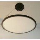 LED-Panel-Pendelleuchte flach, rund, 50W, up-down, D 60cm, wei&szlig; oder schwarz, Meanwell warmwei&szlig; 2800K weiss