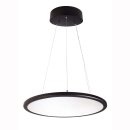 LED-Panel-Pendelleuchte flach, rund, 54W, up-down, D 58cm, 4000K, schwarz, dimmbar