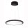 LED-Panel-Pendelleuchte flach, rund, 54W, up-down, D 58cm, 4000K, schwarz, dimmbar
