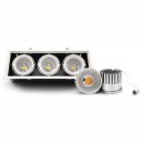 Mikalux 111 mm Einbaumodul Professional System COB LED 30W, 16&deg;/24&deg;/40&deg;, Tridonic, CRI&gt;93 Pandora