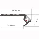 Mikalux LED-Treppenprofil Niza, 53,5x20,5mm, pro m