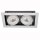 kardanische Deckeneinbaulampe COB LED 2x20W 44&deg;, 350 x 190 mm, IP44 extra warmwei&szlig; 2700K