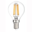 LED Fadenbirne,  E14, Filament, (3,5)-4,8W, klar, 450lm, 360&deg;, 2600K, Tropfen