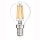 LED Fadenbirne,  E14, Filament, (3,5)-4,8W, klar, 450lm, 360&deg;, 2600K, Tropfen
