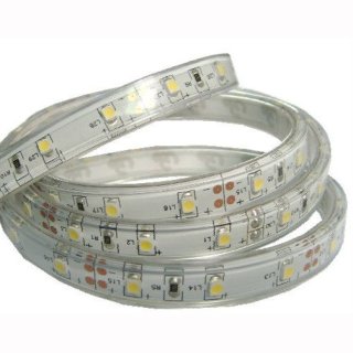 Flex Stripe SMD 3528/120 LEDs/m ,24V 9,6W/m IP68 Sleeve kaltweiss 6500k