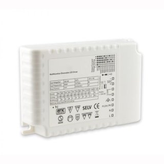 LED Driver MULTI 25-50W, 12V/24V  350mA/ 550mA/700mA/ 850mA/ 1050mA, 0-10V push dimmbar