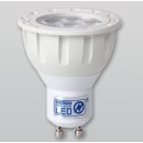 GU10  5,5W Nichia, wei&szlig;es Geh&auml;use, 36&deg;, 500lm, dimmbar 2400K