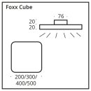 LED Aufbauleuchte Foxx Cube 20x20cm 10W 2700K 700Lm