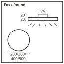 LED Aufbauleuchte Foxx Round 20cm 10w 2700k 700lm