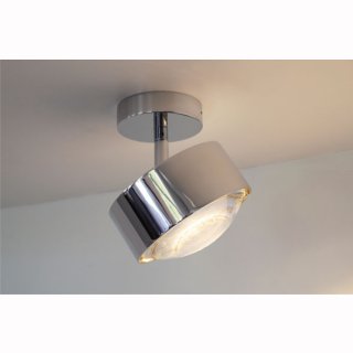 LED Deckenleuchte PUK MAXX TURN DOWNLIGHT 120x141 ohne Linsen chrom matt