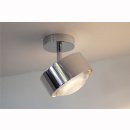 LED Deckenleuchte PUK MAXX TURN DOWNLIGHT 120x141 ohne Linsen chrom matt