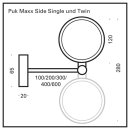 LED Wand-und Deckenleuchte PUK MAXX SIDE SINGLE ohne Linsen
