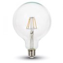 LED Gl&uuml;hfaden Birne E27 6W 2700k warmwei&szlig; 550lm Faden Filament Globe Kugel