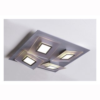 Frame Dela Deckenleuchte 4xHV-LED 8,7W 3000Lm alu geschliffen 30cm, 6