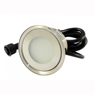 LED Bodeneinbaustrahler ARGOS rund, in-Geh&auml;use, IP67, 58mm, 0,5W, 12V/DC, 3000K, mit Einbautopf