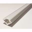MikaLux Alu45- Profil, f. LED-Streifen, Eckenmontage, 19x19 mm,  wei&szlig; lackiert, pro Meter