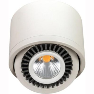 LED Deckenaufbauleuchte, 7W, COB, 38&deg;, 500lm, wei&szlig;/schwarze Rippen dimmbar, ** nur noch begrente St&uuml;ckzahl 