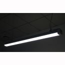 LED Lichtband square2, 120, 50W, 7500lm, Alu elox, 120cm, Decke oder Pendel