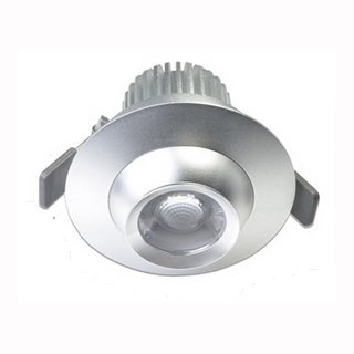 Downlight COB 9W, Zoom 22-52&deg;, dimmbar, Einbauring schwenkbar, DA=80mm