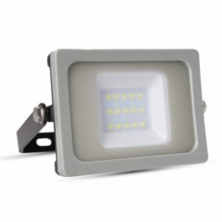 LED Fluter SMD Slim 10W IP65 800lm 100&deg;  6400k (kaltwei&szlig;) grau