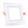 LED Glass Panelleuchte 198x198mm 18W 1260lm 120&deg; wei&szlig;  