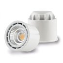 LED GU10 Strahler 10W COB 20-100% sunset dimming 2000K-3000K 45&deg; CRI 99 inkl. Trafo silber