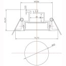 Downlight LED SMD Spot 6W 510Lm 36&deg; dimmbar schwenkbar