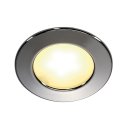 LED Einbauleuchte DL 126  superflach rund 3W warmwei&szlig; 12V