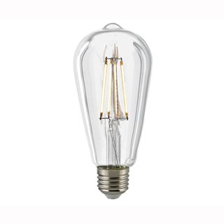 LED Rustikalampe filament 7W, 300&deg;, 806lm, warmweiss 2700K dimmbar klar