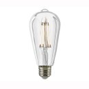 LED Rustikalampe filament 7W, 300&deg;, 806lm, warmweiss 2700K dimmbar klar