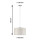 Pendellampe eisen geb&uuml;rstet mit Lampenschirm Tessa 2Easy f&uuml;r Pendulum creme 
