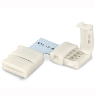 Clip-Eck-Verbinder 4-polig f&uuml;r Stripes 10mm, wei&szlig;