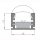 Schirmstreifen Mikalux Roma, IP65, Profil 16x11mm mit LED-Streifen, 30&deg;, 100cm lang, 2700K, dimmbar
