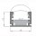 Schirmstreifen Mikalux Roma, IP65, Profil 16x11mm mit LED-Streifen, 30&deg;, 100cm lang, 2700K, dimmbar