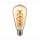 LED Rustikalbirne filament curved 5,5W, 250lm, warmweiss 2000K, dimmbar, gold