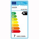 Kopfspiegelbirne E27, Filament-LED 7W 640lm, 2700K, dimmbar