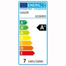 LED Rustikalampe filament 7W, 330&deg;, 720lm, warmweiss 2400K dimmbar gold