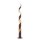 Stehleuchte lineal 6003/P1,1- flammig E27,  L200 cm, rund wei&szlig; blattgold